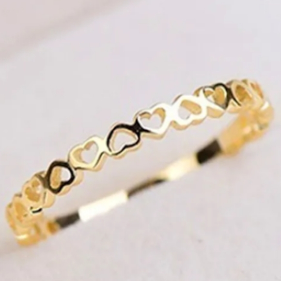 💜 ❤️ New gold plated heart band - Picture 5 of 5